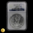 2014 American Silver Eagle NGC MS70 Early Releases -E468