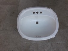 KOHLER PORTRAIT BATHROOM SINK DROP-IN K2189-4-0 WHITE