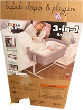 KoolerThings KoolaBaby  3 in 1 Baby Bassinet, Bedside Sleeper for Baby, Playpen.