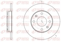 2X Bremsscheibe Remsa 6130.00 FüR 10C 10A S0 S1 3C 309 CitroËN 205 Saxo 20A 2 1