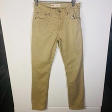 Levi  s 502 Girls Size 16 Tan Jeans Reg 28x28 Regular Taper Leg Denim Khaki