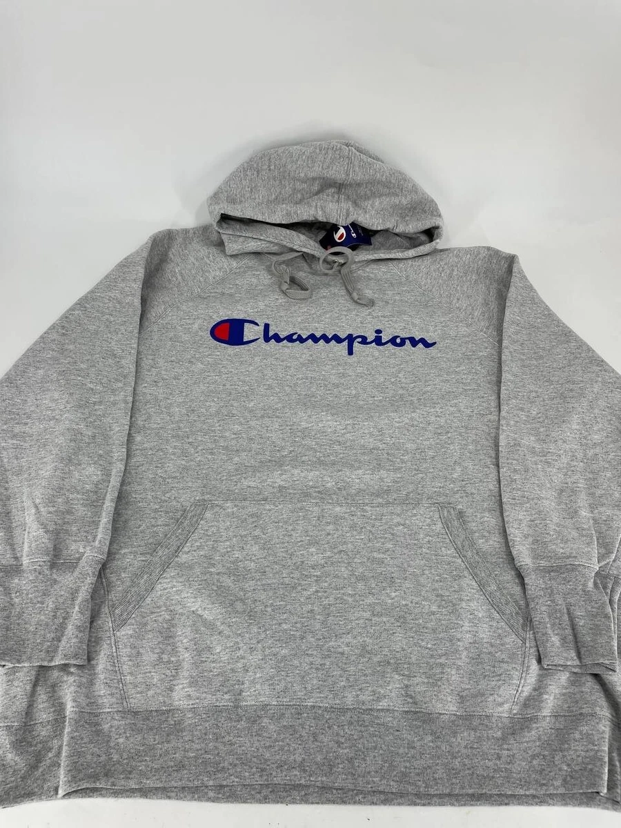 Champion Women s Plus Size Powerblend Relaxed Hoodie Gray 2X