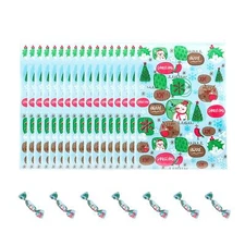 500 pcs Christmas Nougat Candy Wrappers DIY Homemade Baking Caramels Chocolat...