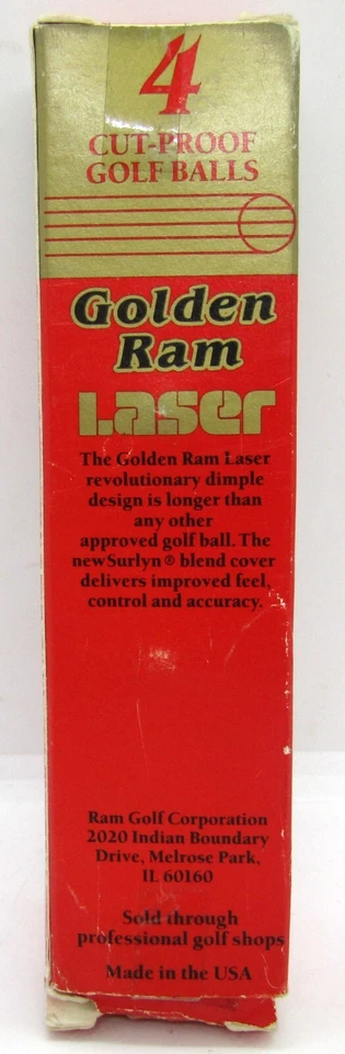 Golden Ram Laser White Box of 4 Golf Balls. - Image 4 of 4