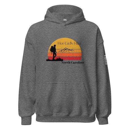 Hot Girls Hike North Carolina Super Soft Unisex Hoodie - Picture 35 of 42