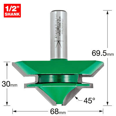 Trend CRAFTPRO Gehrungssicherung Gelenkfräse Fräser 68 mm 30 mm 1/2''