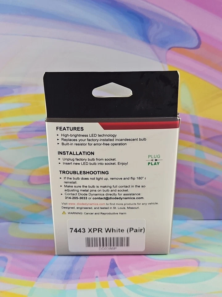 JDM Astar White LED Bulbs with Projector for Backup Reverse Lights 144-Ex - Image 2 of 2