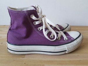 purple converse trainers