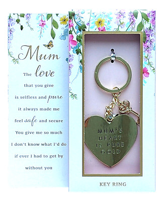 Secret Garden - Mamas Herz ist reines Gold - Schlüsselanhänger - Geschenk in Schachtel - brandneu