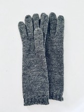 Aris Long Women Gray Acrylic Nylon Warm Winter Gloves New Size All, 11.5 Long