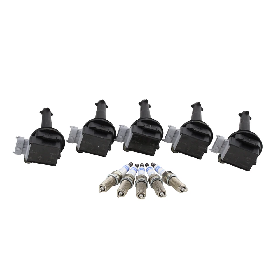 Bosch Kit de 5 bobinas de encendido y 5 bujías de iridio para Volvo C30 C70 S40 V50 V70 Foto 3 de 4