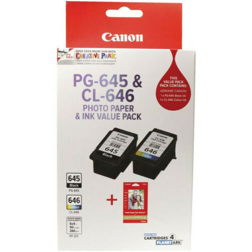 GENUINE Canon PG645 / PG645XL / CL646 / CL646XL, Black / Colour Ink Cartridge eBay