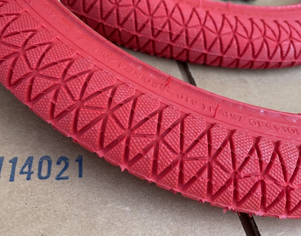 Juego de neumáticos de bicicleta DURO 20"" x 1,95 Street BMX X-Performer negro rojo blanco Foto 4 de 4