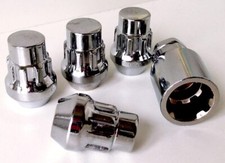 Locking Hex Wheel Nuts 19mm Tapered Closed End & Locking Key Set
