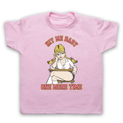 HIT ME BABY ONE MORE TIME BRITNEY COMIC POPSTAR IKONE KINDER KINDER T-SHIRT