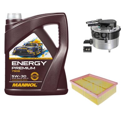 FEBI BILSTEIN Inspektionspaket 5L MANNOL Energy Premium 5W-30 für Opel