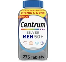 Centrum Silver Men 50+ 275 Tablet Multivitamin Multimineral Supplement Exp11/25+