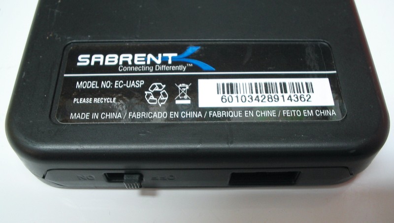 Sabrent USB 3.0 to 2.5 SATA SSD Hard Drive Enclosure, Black (EC-UASP)