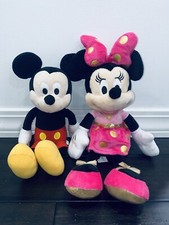 Mickey Minnie Mouse Disney Store Plush Lot Doll Stuffed Animal Set Kids Toy 9