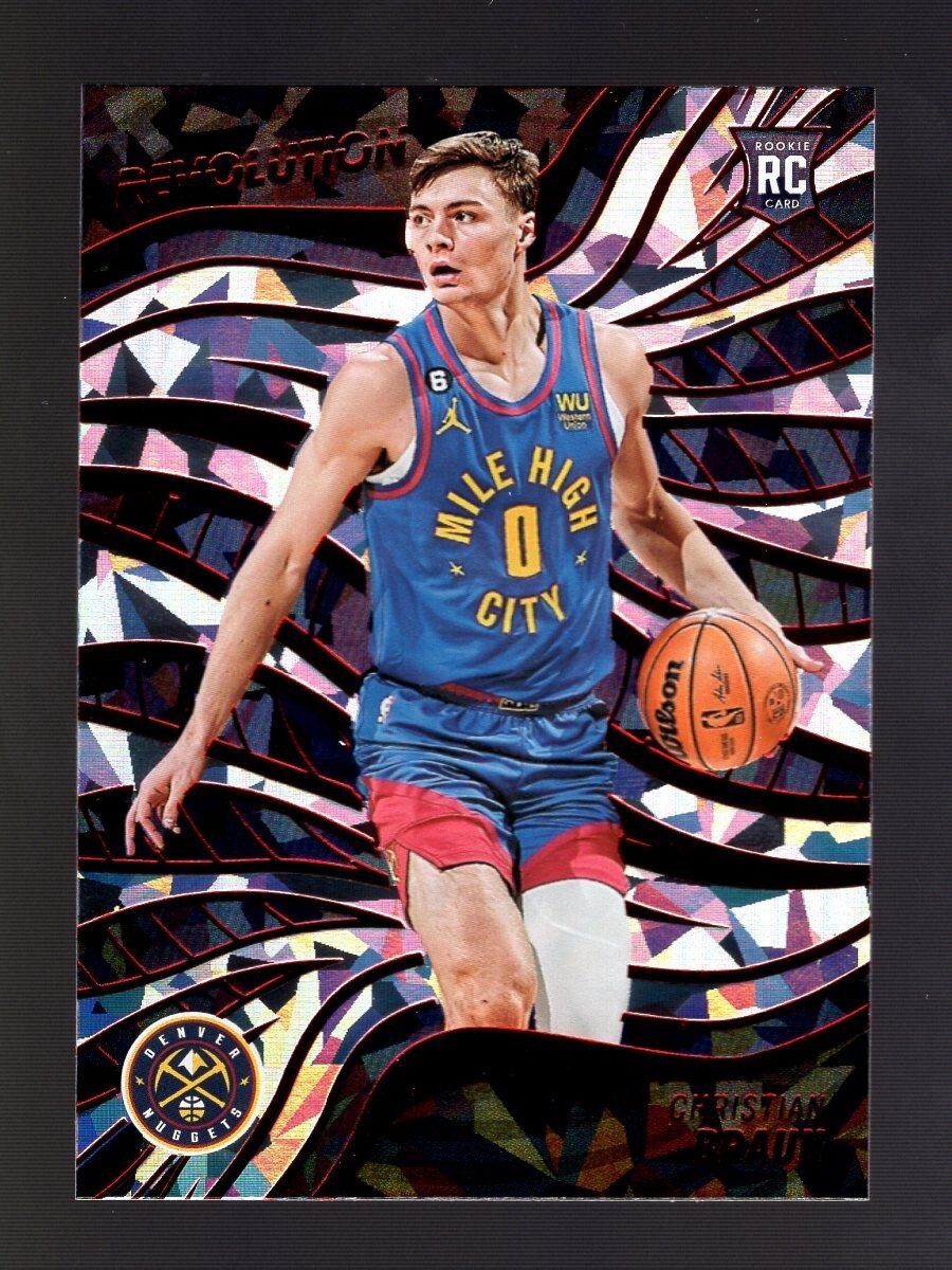 2022-23 REVOLUTION CHINESE NEW YEAR CRACKED ICE #109 CHRISTIAN BRAUN RC NUGGETS