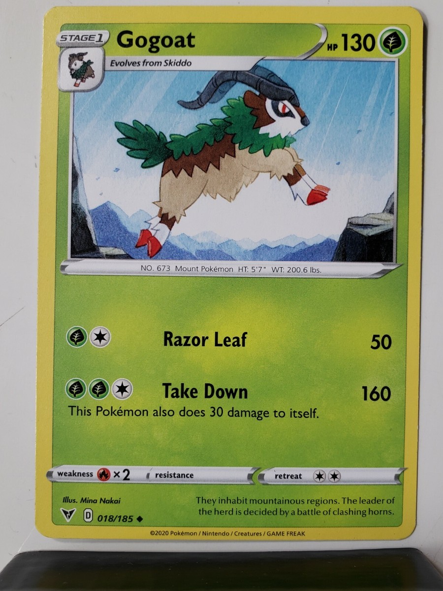 Gogoat 018/185 NM - B1G1F - Vivid Voltage Pokemon Card - Mina