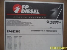 FP Diesel CATERPILLAR FP - 9S2105 D7 FLYWHEEL CLUTCH GASKET SET