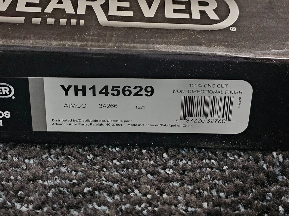 (CANTIDAD 2) Para Saab 9-3 2008-2011 Saab 9-3X 2011 Rotor de freno trasero ventilado YH145629 Foto 4 de 4