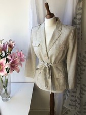Clements Ribeiro Portobello Belted Jacket Size L UK 14 VGC