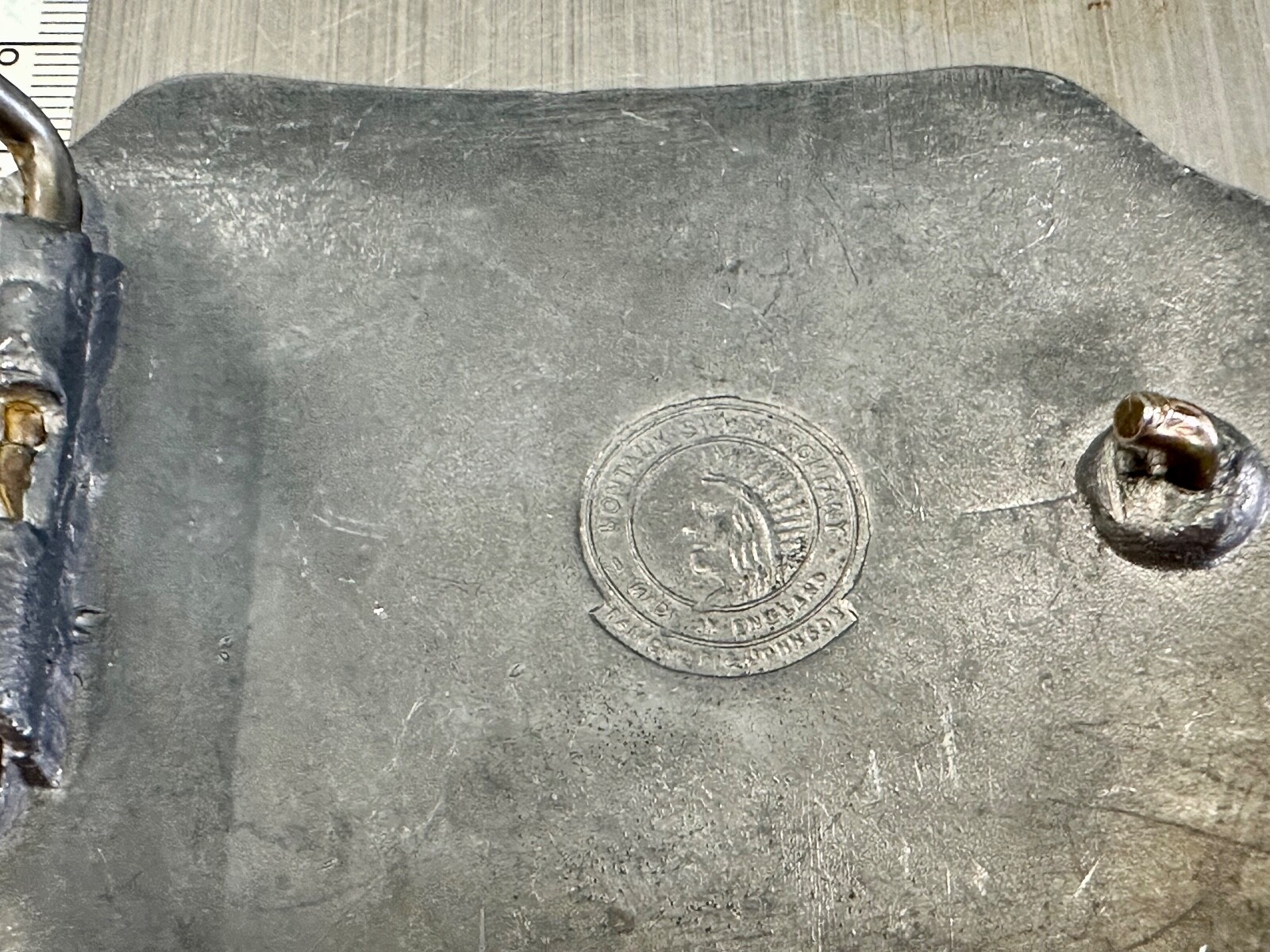 Collectors Harley Davidson Motorcycles Montauk Silver Co Belt Buckle,  England 