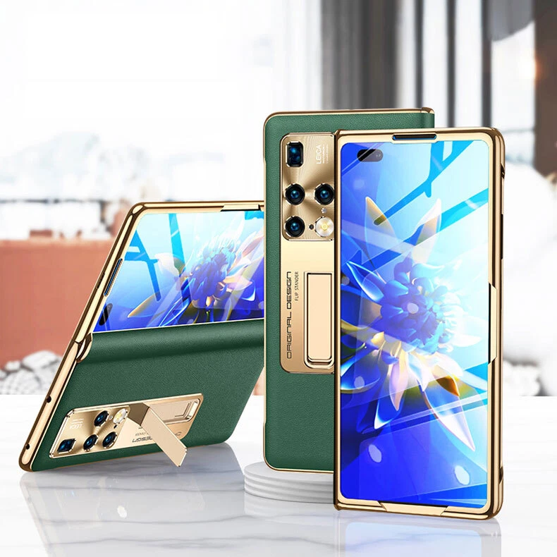 For Huawei Mate X2 8.0'' Luxury Genuine Leather Slim 2in1 Stand Clear Case Cover - Image 2 of 4