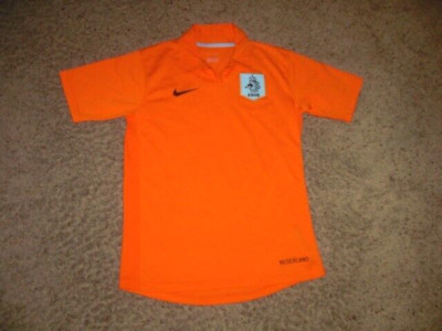 NETHERLANDS orange short sleeve NIKE Sphere Dry Soccer Jersey youth Large