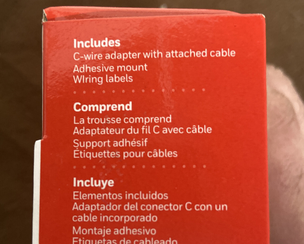 Honeywell THP9045A Add A Wire C-Wire Adapter For Thermo THP9045A New - Open Box