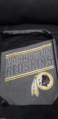 Washington Redskins NFL Nylon Cinch Back Sack Drawstring Backpack 
