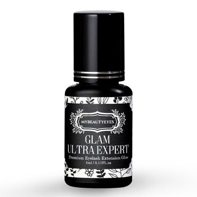 Mybeautyeyes eyelash extensions glue, Adhesive Fast, Strong Bond, Black