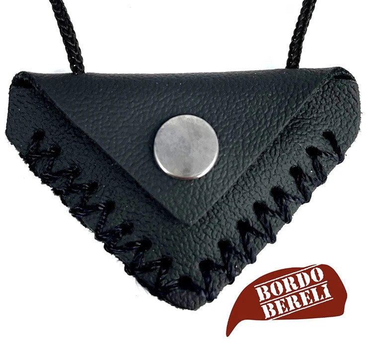 Cevsen Kette Halskette Halsband Muska Islam Leder dreieck Allah Islam Geschenk - Bild 2 von 4