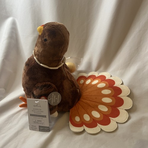 Hallmark Thanksgiving Plush Gobblin’ Egg-Laying Turkey With Sound & Motion NEW - Picture 4 of 9