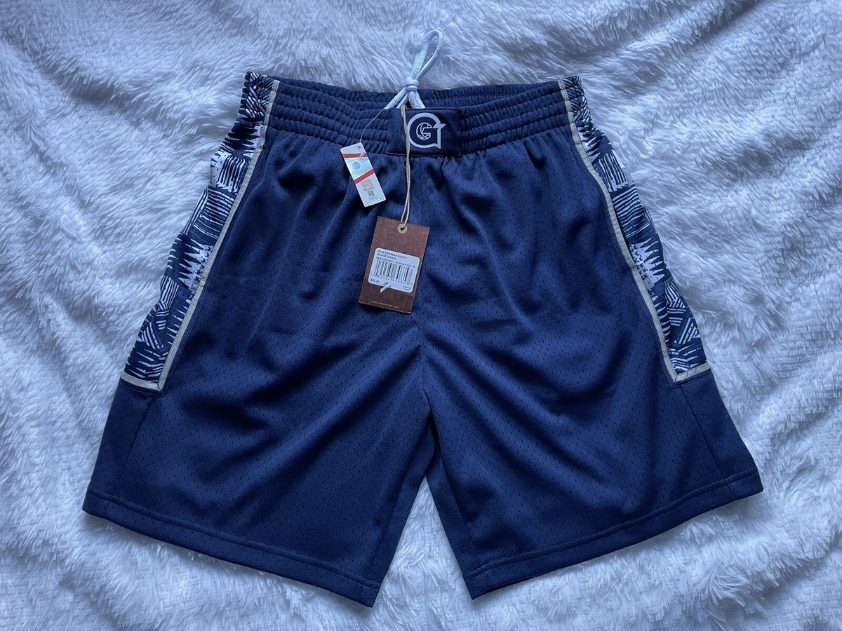 MSRP $80 Mitchell &Ness NCAA George Town 1995 Swingman shorts Navy