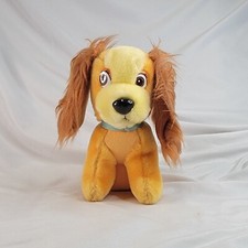 Vintage 1985 Walt Disney Classic Lady And The Tramp Stuffed Plush LADY Dog 7"H