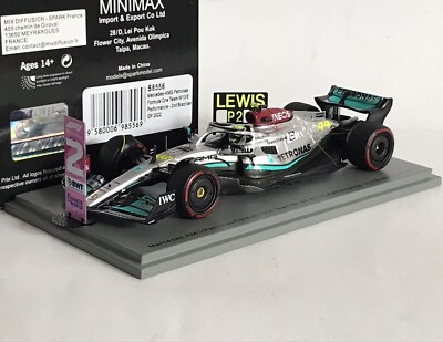 Spark S8556 Mercedes-AMG W13 E Lewis Hamilton 2nd F1 Brazilian GP 2022 1:43