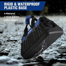 WORKPRO 16-inch Wide Mouth Tool Bag with Water Proof Molded Base Multi-Pockets