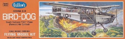 Guillow's Freiflugmodell Cessna Bird Dog Flugzeug Balsabausatz