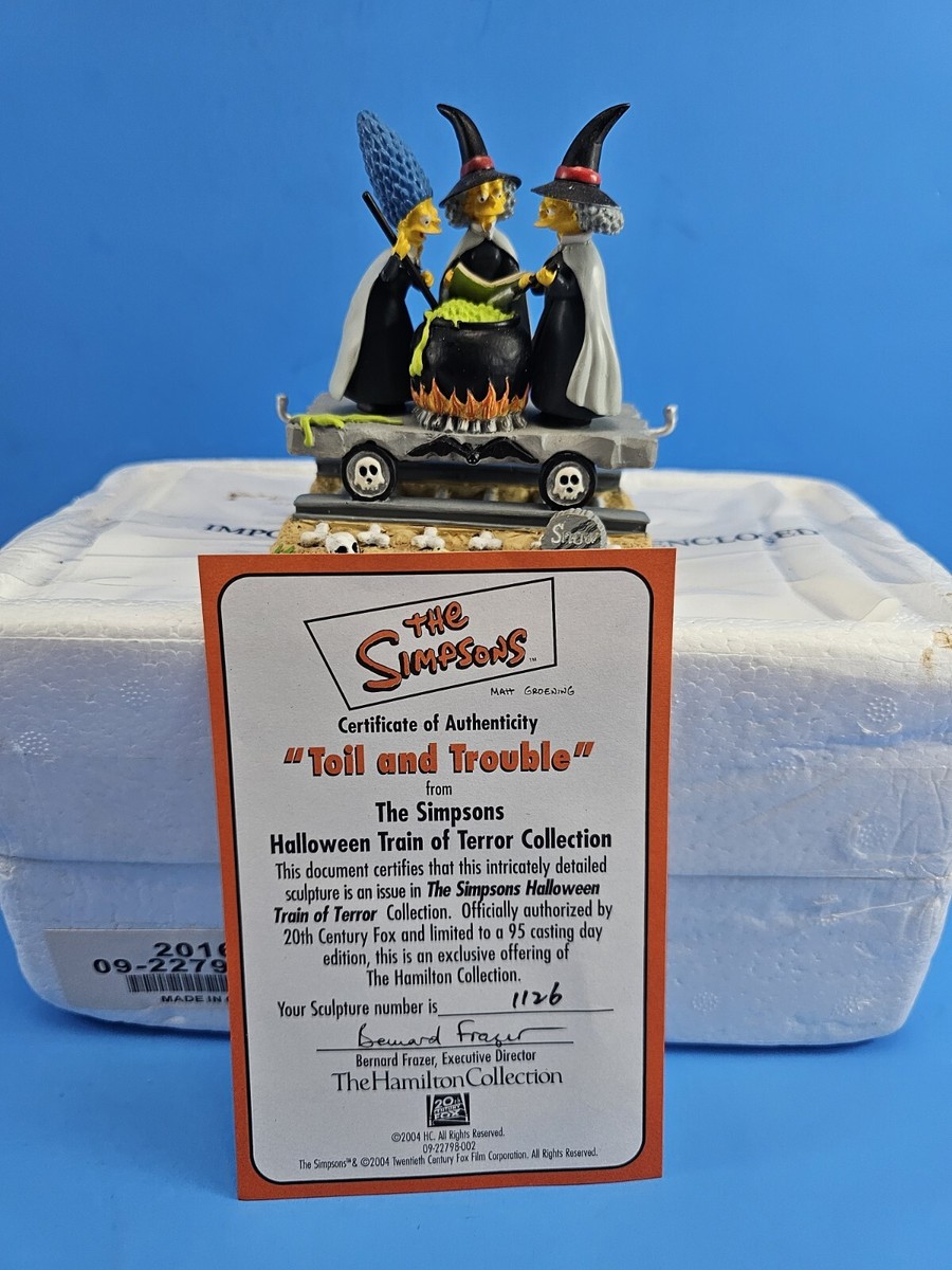 Simpsons Hamilton “TOIL AND TROUBLE” Halloween Train of Terror 