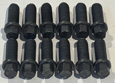 King Chrome Hex Header Bolts, 3/8-16 x 3/4 Inch, Set/12