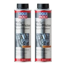 Pack of 2 Liqui Moly MoS2 Anti-Friction Engine Treatment | 300 ml | Oil additive