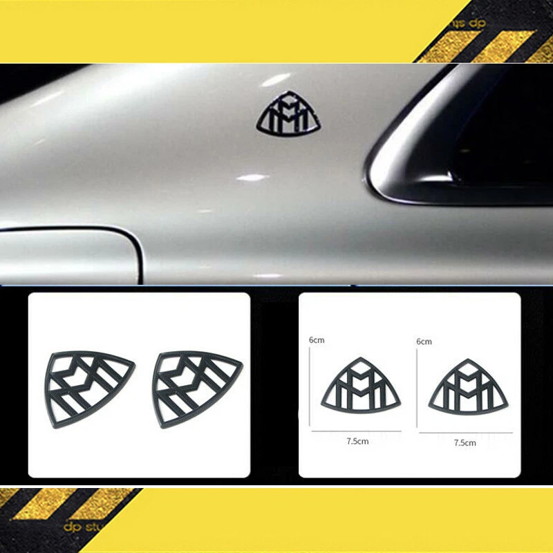 5pcs Glossy Black S650 MAYBACH Letters Trunk Badge Emblem For Mercedes-Benz W222 - Изображение 2 из 4