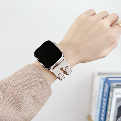 For iWatch 9/8/7/6/5/4 Ultra SE Silicone Breathe Band Strap Wristband Bracelet - Picture 14 of 15