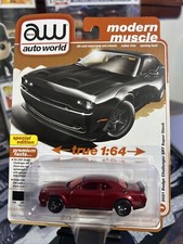 Auto World Ultra Red 2021 Dodge Challenger SRT Super Stock CHASE Release 5B