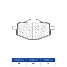 SINTERED REAR BRAKE PADS GILERA 125 Apache 1991-1991