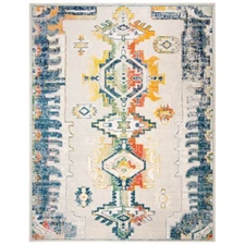 SAFAVIEH Crystal CRS517F Light Grey / Orange Rug