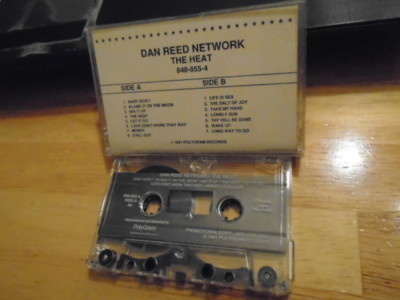 RARE PROMO Dan Reed Network CASSETTE TAPE The Heat funk rock Pink Floyd cover 91